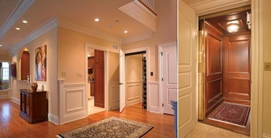 Vách cabin thang máy bằng gỗ cao cấp