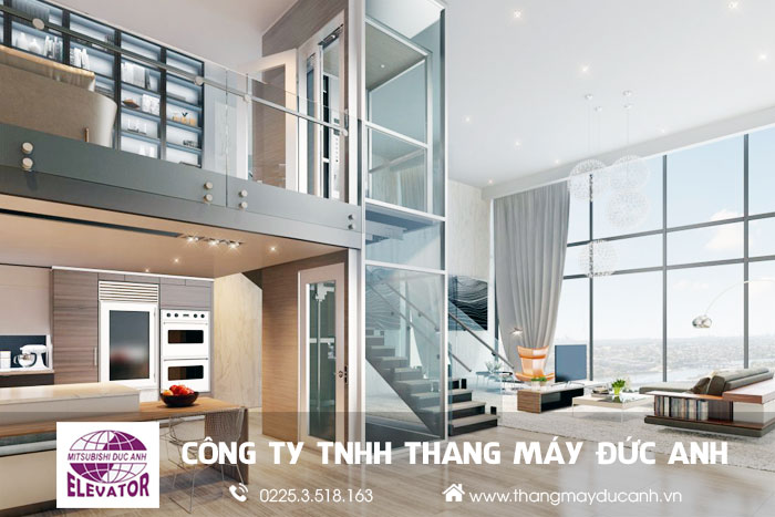 thang máy biệt thự đẹp tại quảng ninh