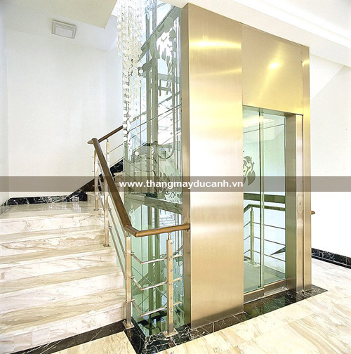 Thang máy nhà cải tạo đẹp