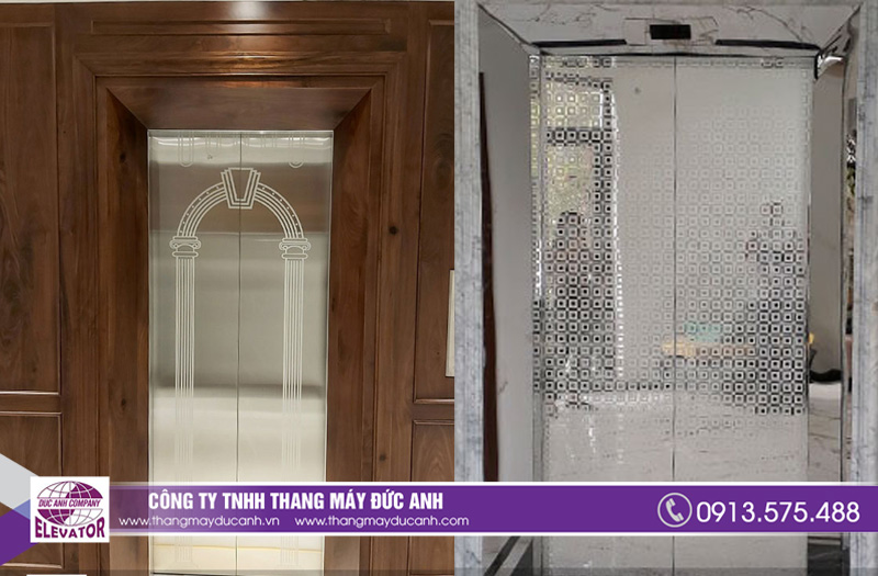 Hoa văn thang máy rất đa dạng, nhiều mẫu mã cho khách hàng lựa chọn