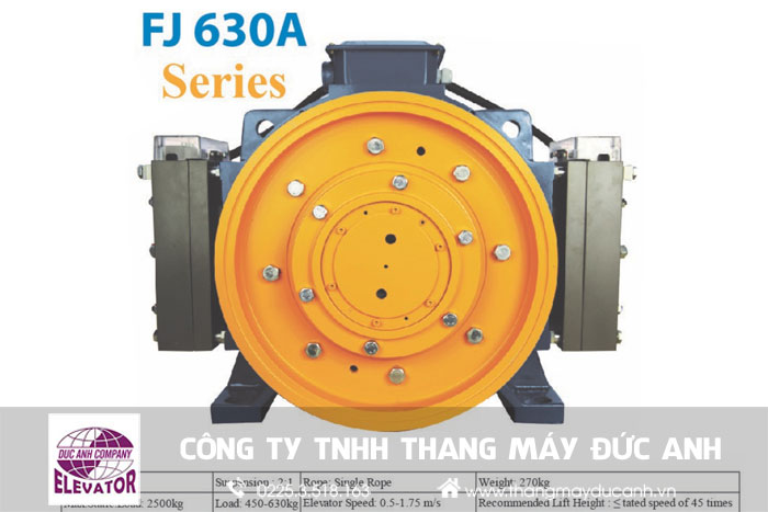 Động cơ thang máy Fuji nhập khẩu chính hãng