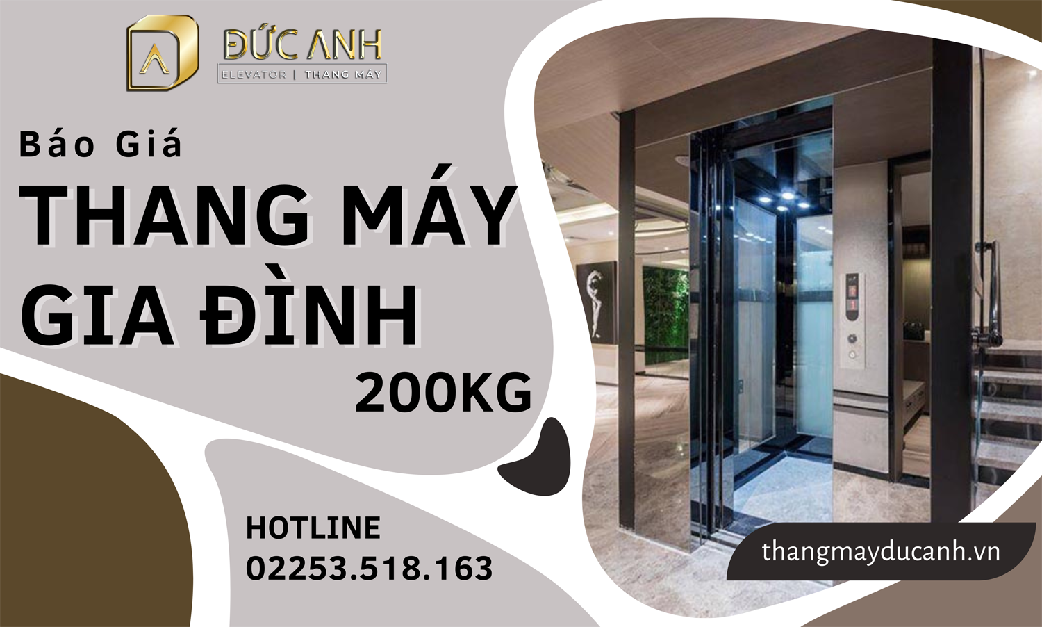 Thang Máy Đức Anh- Tư vấn lắp đặt và báo giá thang máy gia đình 200kg