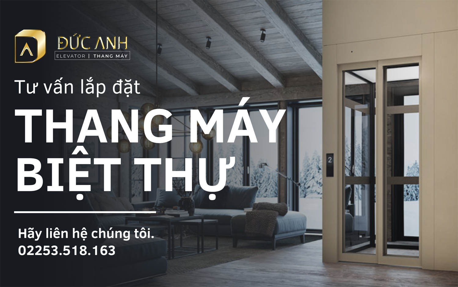 Chuyên cung cấp, lắp đặt thang máy biệt thự đẹp, uy tín hàng đầu thị trương