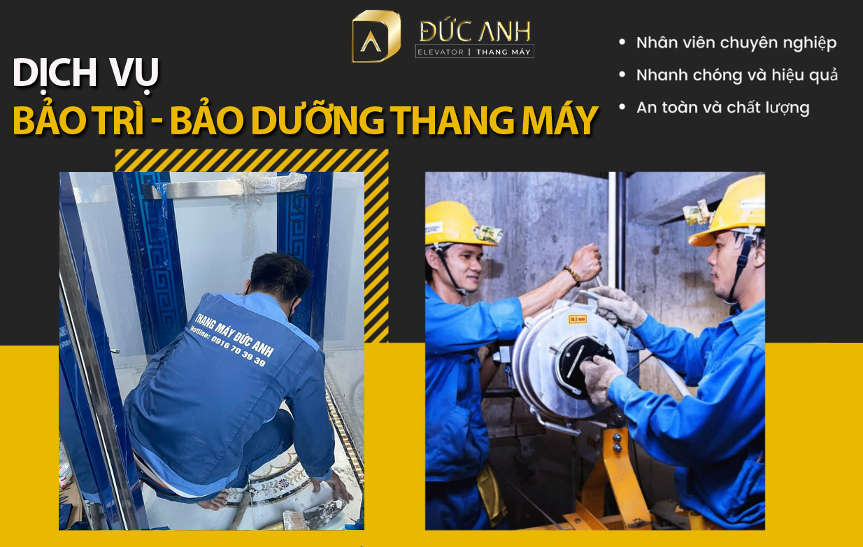 Dịch vụ bảo trì, bảo dưỡng thang máy uy tín, chuyên nghiệp