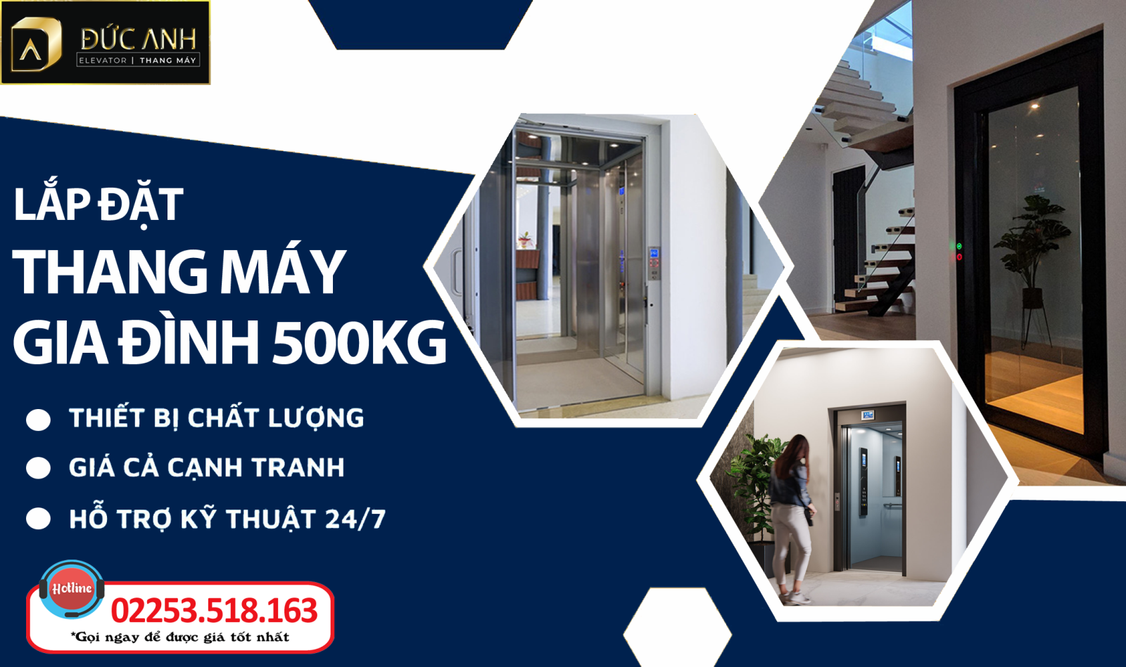 Cập nhật bảng giá lắp đặt thang máy gia đình 500kg đẹp 2023 