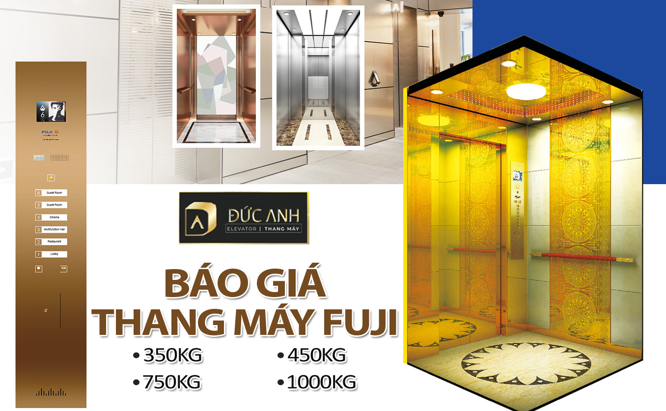 Thang Máy Đức Anh chuyên cung cấp và thi công lắp đặt đa dạng tải trọng thang máy thương hiệu Fuji