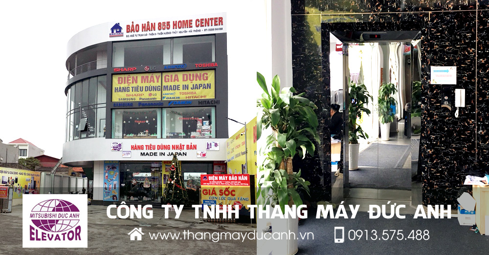 lắp đặt thang máy tải khách 750kg tại hải phòng