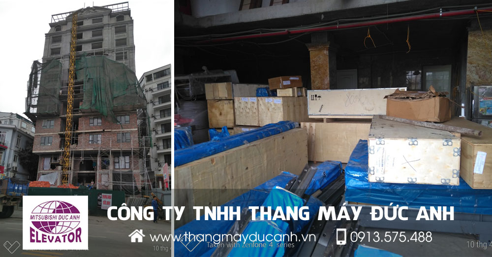 lắp đặt thang máy khách sạn 750kg tại quảng ninh