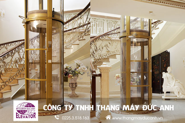 thang máy biệt thự đẹp 2019