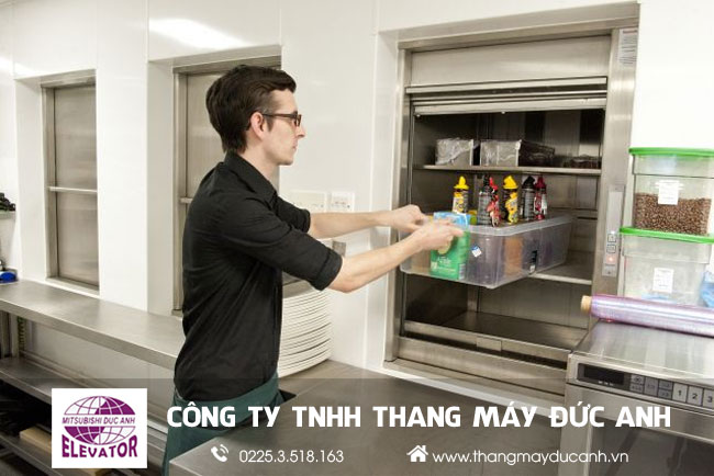 thang máy tải thực phẩm cho nhà hàng, khách sạn giá tốt