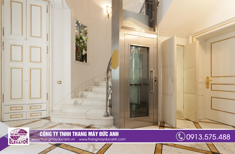 Thang máy Đức Anh chuyên lắp đặt thang máy gia đình 4 điểm dừng chinh hãng